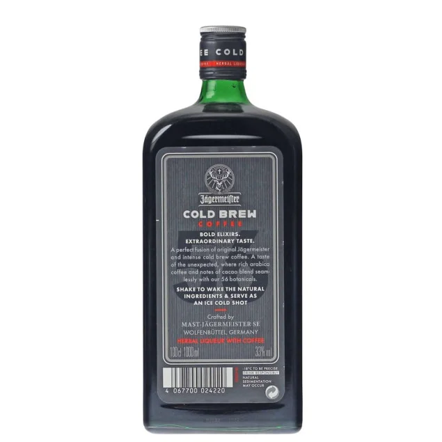Jägermeister Cold Brew Coffee Likör 1 Liter 33 % vol
