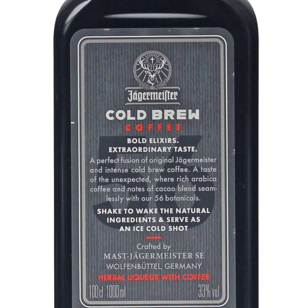 Jägermeister Cold Brew Coffee Likör 1 Liter 33 % vol