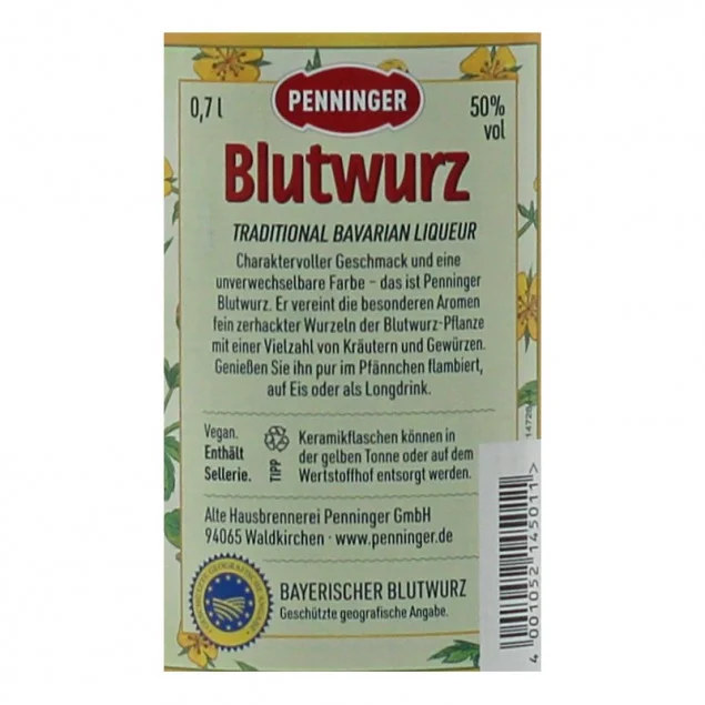 Penninger echter Blutwurz 0,7 L 50% vol