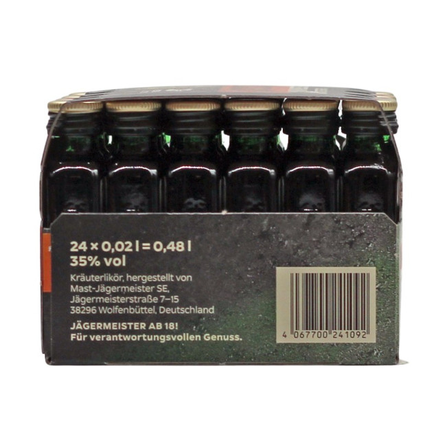24 Minis Jägermeister 0,02 L 35% vol