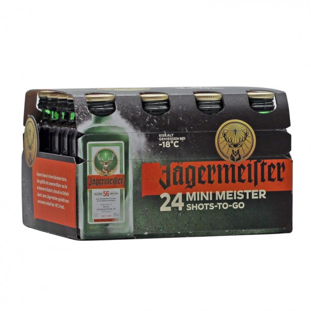 24 Minis Jägermeister 0,02 L 35% vol