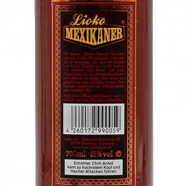 Lioko Mexikaner Derbe Scharf - Chili 0,7 L 15% vol