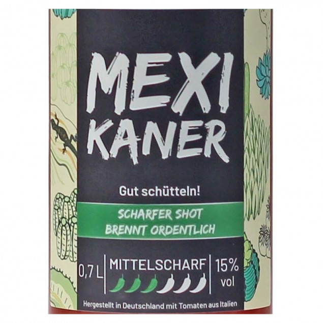 Papa Fuego Mexikaner mittelscharf Tomatenschnaps Likör 0,7 L 15% vol