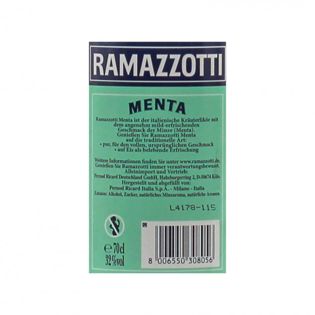 Ramazzotti Menta 0,7 L 32% vol