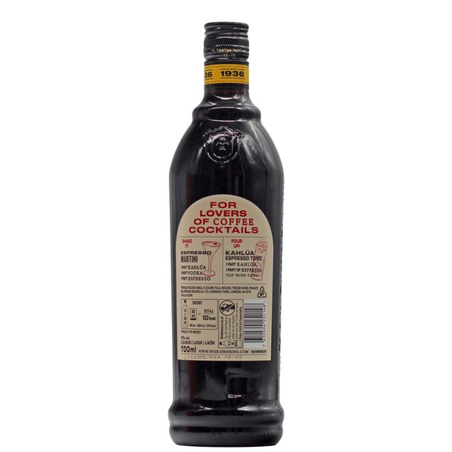 Kahlua Kaffeelikör 0,7 L 16% vol