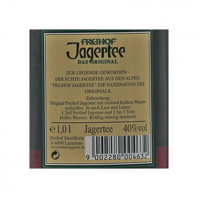 Freihof Jagertee Konzentrat 1 L 40% vol