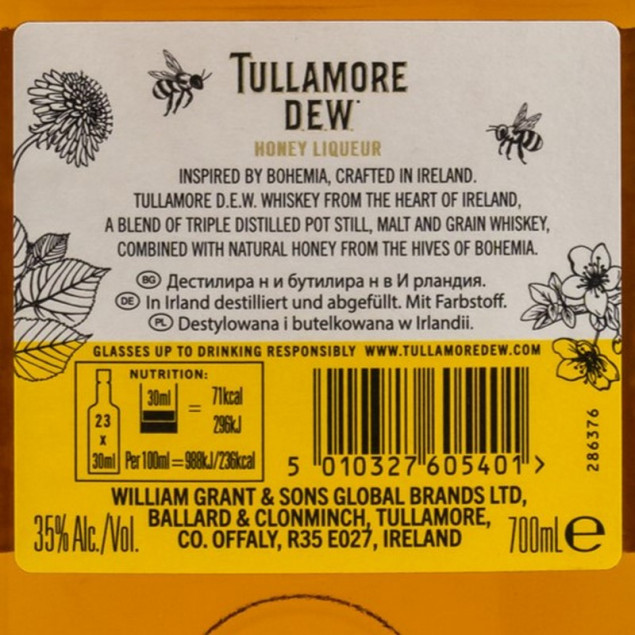 Tullamore Dew Honey 0,7 L 35% vol