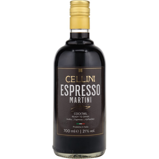 Cellini Espresso Martini Cocktail ready to drink 0,7 L 21%