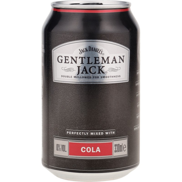 Gentleman Jack & Cola Dose 0,33 L 10% vol