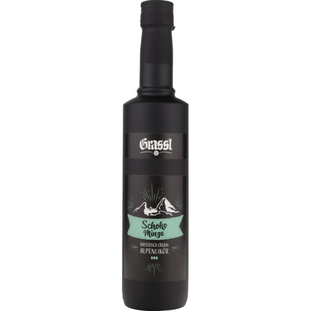 Grassl Schoko Minze Bayerischer Alpenlikör 0,5 L 17% vol