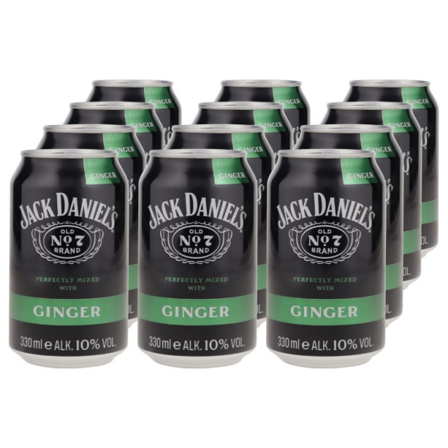 Jack Daniel's & Ginger in Dose 12x 0,33 L 10% vol