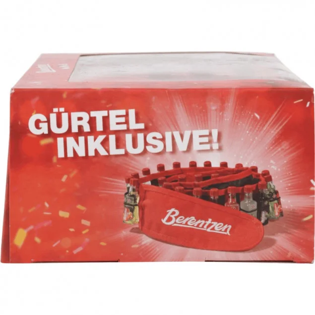 Berentzen Mini's Gürtel – 24x 0,02 L fruchtige Partyshots (0,48 L, 15-18 % vol.)