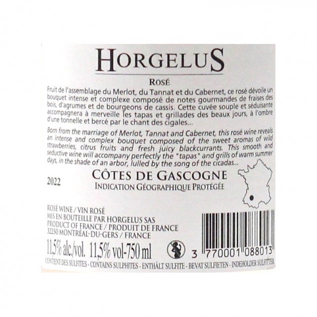 Domaine Horgelus Rose 0,75 L 11,5% vol