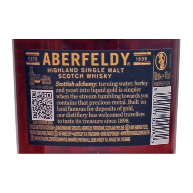 Aberfeldy 12 Jahre Highland Single Malt 0,7 L 40% vol