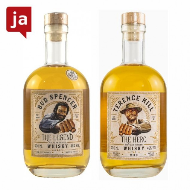 Image of Bud Spencer + Terence Hill Whisky Sparset 2 x 0,7 L 46% vol