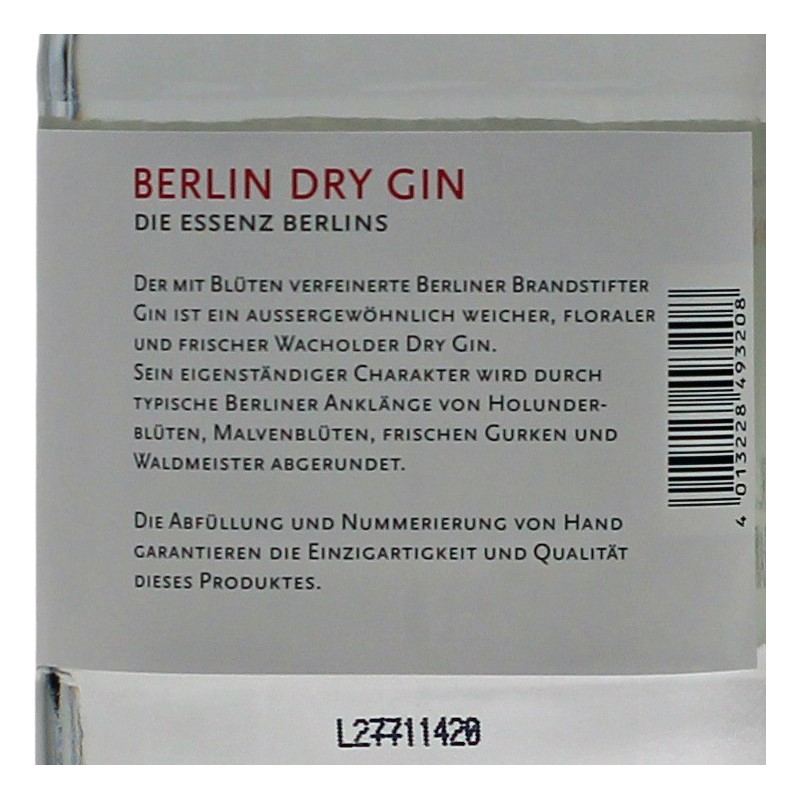 kaufen Gin Brandstifter Berliner günstig Dry