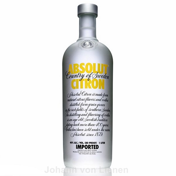 Absolut Vodka Citron Zitrone 1 Ltr. 40