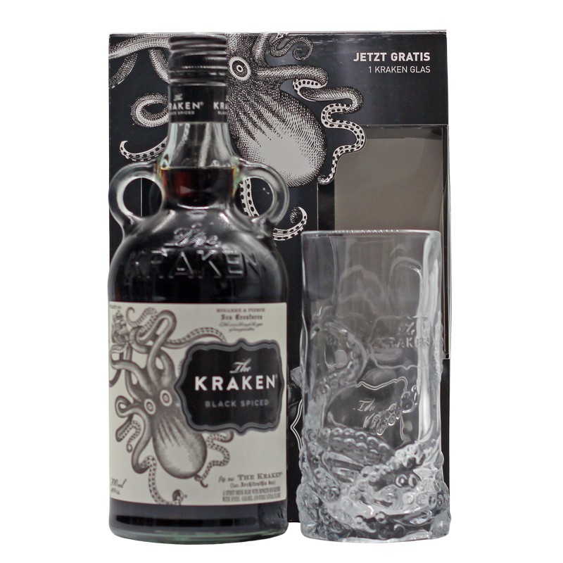 Kraken Black Spiced Geschenkset mit Glas bei Jashopping