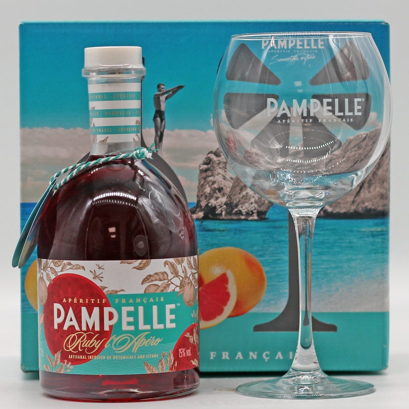 Pampelle Ruby L\' Apéro Geschenkset mit Glas