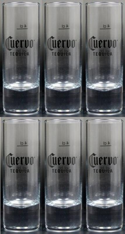 6 Cuervo Tequila Glas Stamper 5 cl