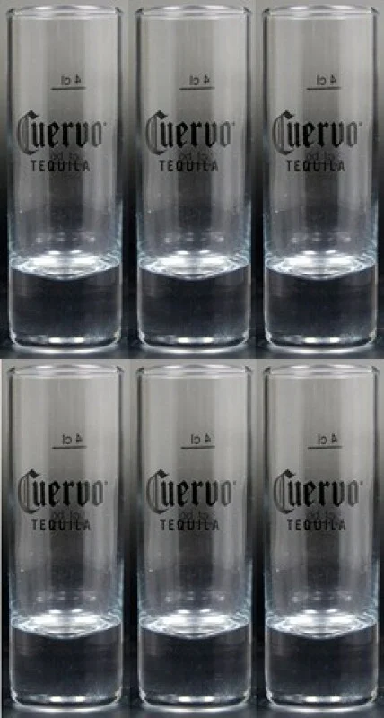 6 Cuervo Tequila Glas Stamper 5 cl