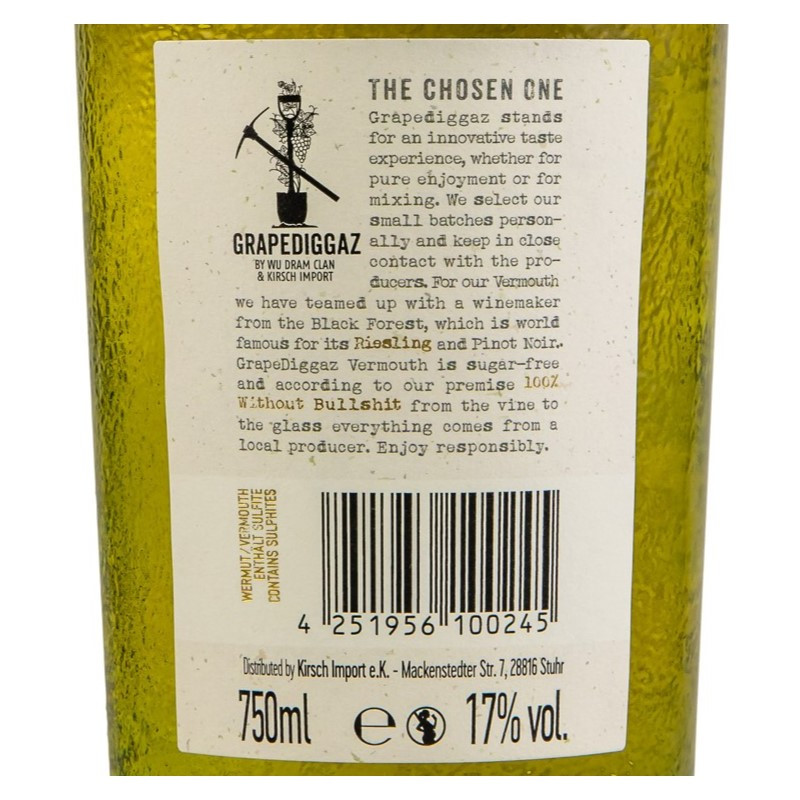 GrapeDiggaz Wermut Weiß 0,75 L 17 % vol GrapeDiggaz Wermut Weiß 0,75 L 17 % vol