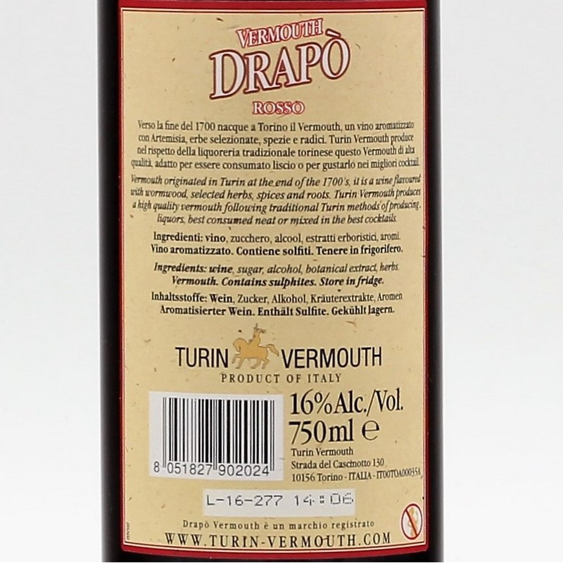 Drapo Rosso 0,75 L 16%vol Drapo Rosso 0,75 L 16%vol