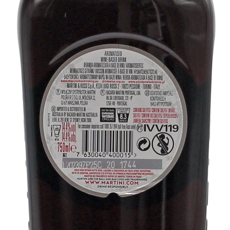 Martini Rosso 0,75 L 14,4% vol Martini Rosso 0,75 L 14,4% vol
