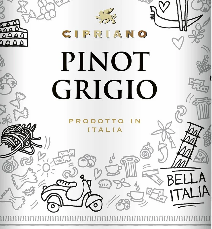 Gratisartikel ab 300,00 EUR - Cipriano Pinot Grigio IGT 0,75 L 12,5 % vol