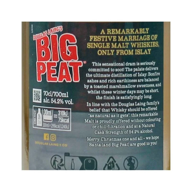 Big Peat Christmas Edition 2022 0,7 L 54,2% vol Big Peat Christmas Edition 2022 0,7 L 54,2% vol