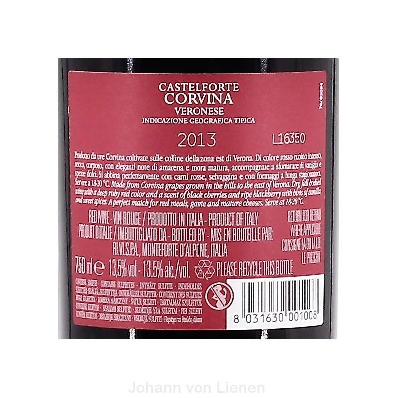 Castelforte Corvina 0,75 L 13,5%vol Castelforte Corvina 0,75 L 13,5%vol