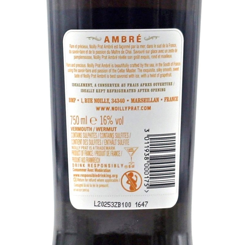 Noilly Prat Ambre frz. Wermut 0,75 L 16% vol