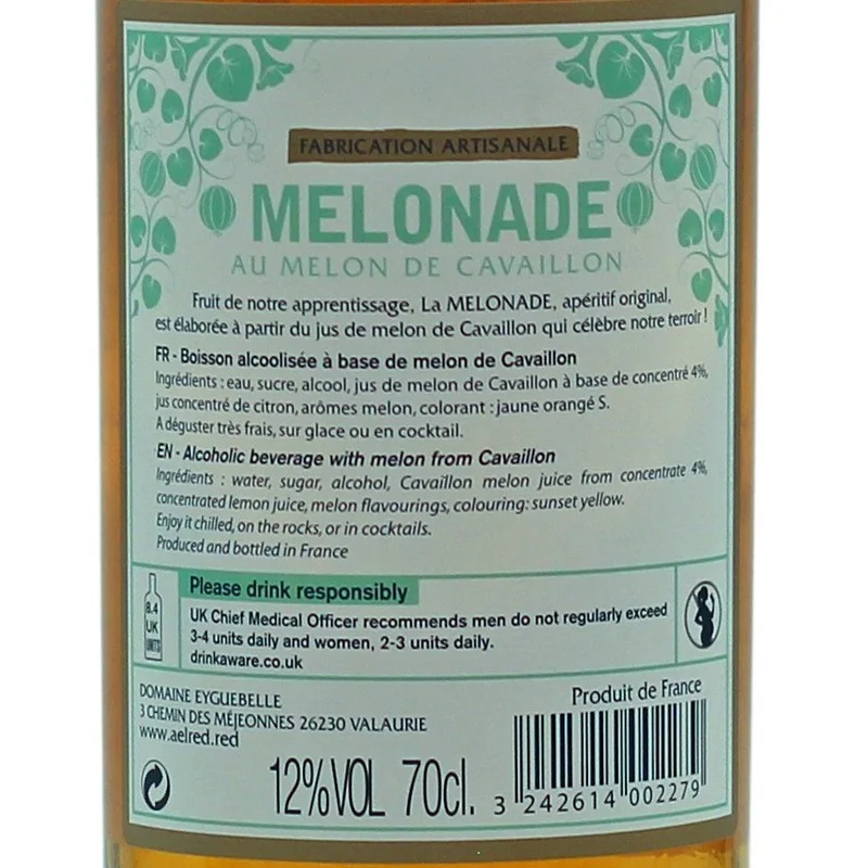 Aelred Melonade Aperitif 0,7 L 12% vol Aelred Melonade Aperitif 0,7 L 12% vol