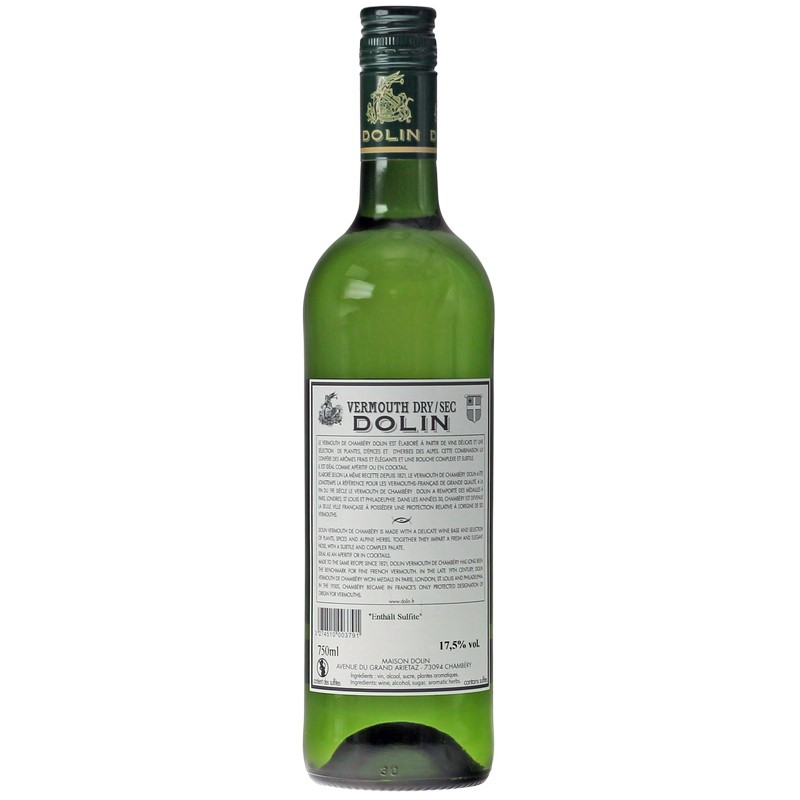 Dolin Vermouth Dry 0,75 L 17,5% vol Dolin Vermouth Dry 0,75 L 17,5% vol