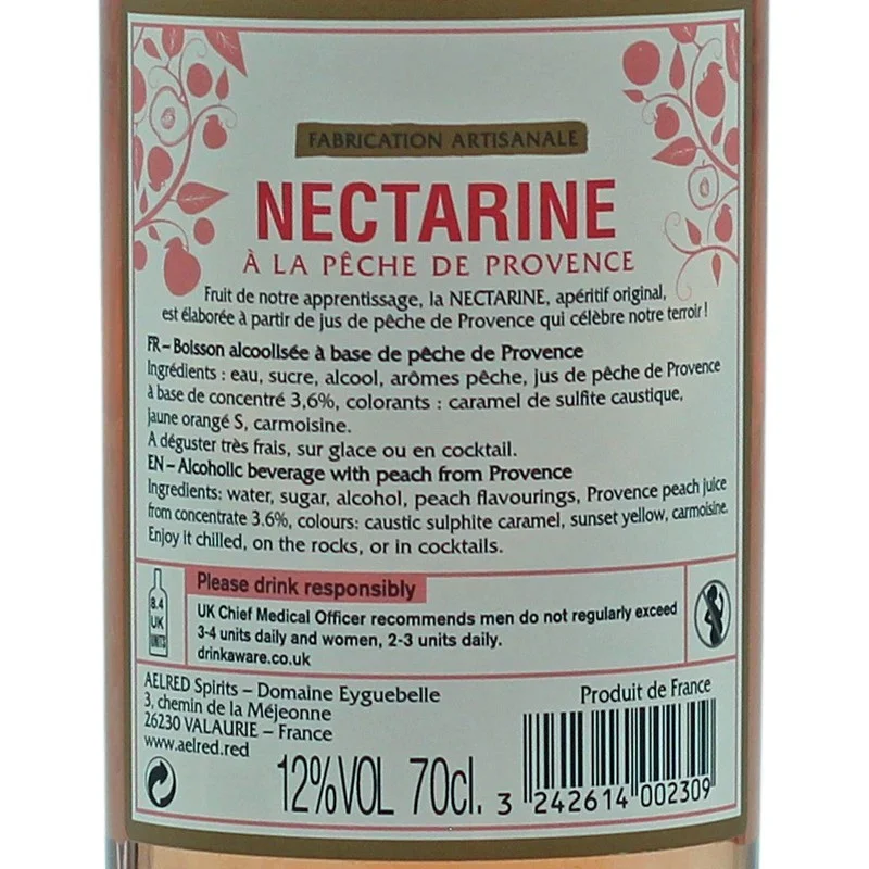 Aelred Nectarine Aperitif 0,7 L 12% vol