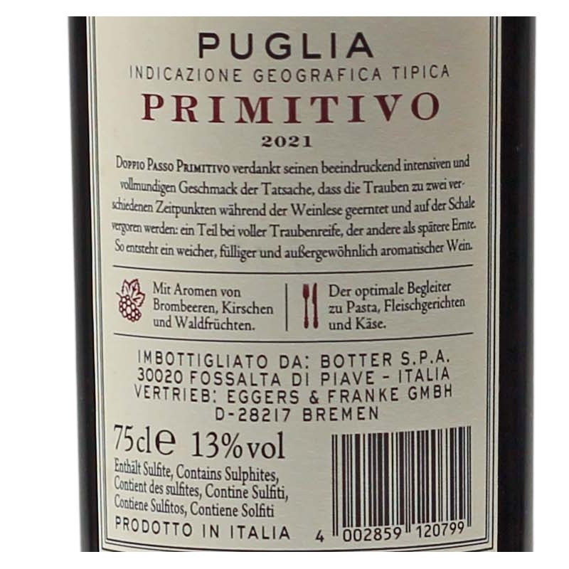 Doppio Passo Primitivo 0,75 L 13% vol