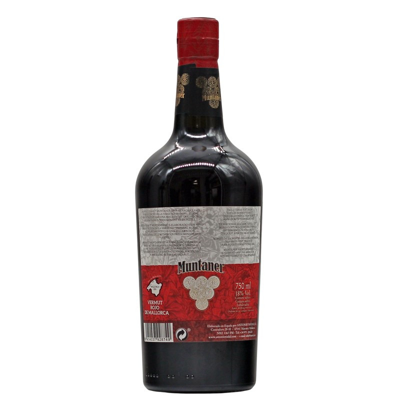 Muntaner Vermut Rosso 0,75 L 18% vol Muntaner Vermut Rosso 0,75 L 18% vol