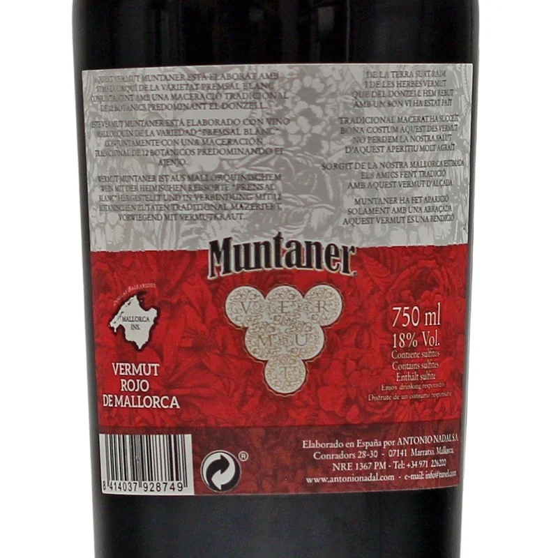 Muntaner Vermut Rosso 0,75 L 18% vol