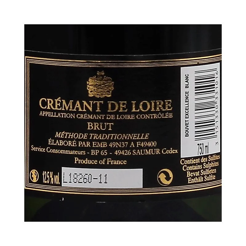 Bouvet Cremant de Loire 0,75 L 12,5% vol Bouvet Cremant de Loire 0,75 L 12,5% vol