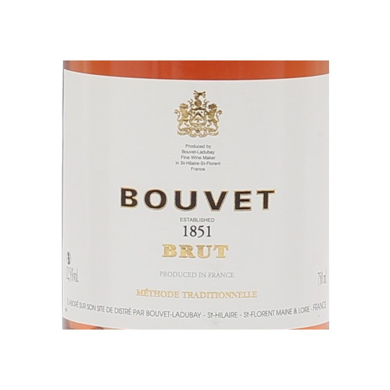 Bouvet Brut Rosé 1851 Méthode Traditionelle 0,75 L 12,5% vol. Bouvet Brut Rosé 1851 Méthode Traditionelle 0,75 L 12,5% vol.