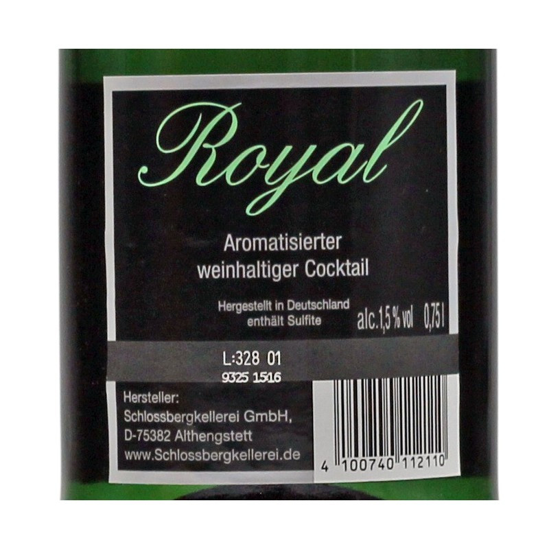 Royal prickelnder Cocktail mit Sekt 0,75 L 1,5% vol Royal prickelnder Cocktail mit Sekt 0,75 L 1,5% vol
