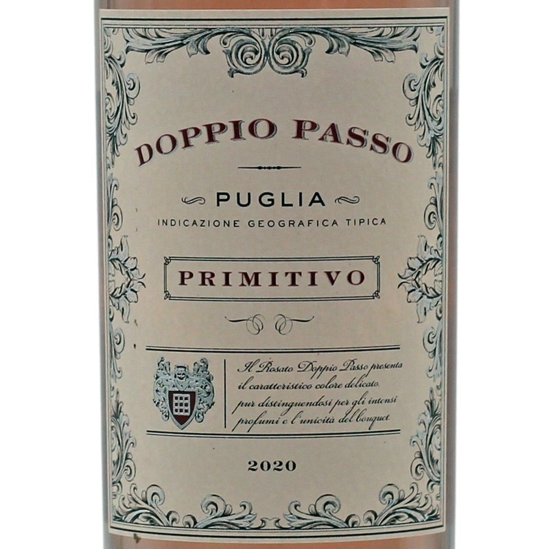 Doppio Passo Primitivo Rosato 0,75 L 12% vol Doppio Passo Primitivo Rosato 0,75 L 12% vol