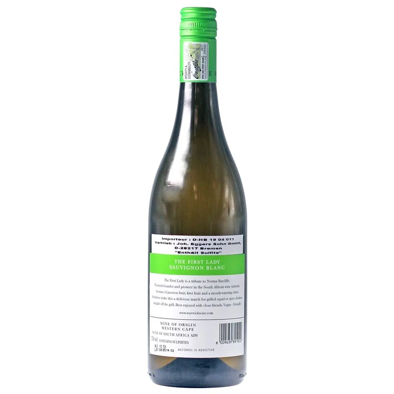 Warwick The First Lady Sauvignon Blanc 0,75 L 13,5%vol