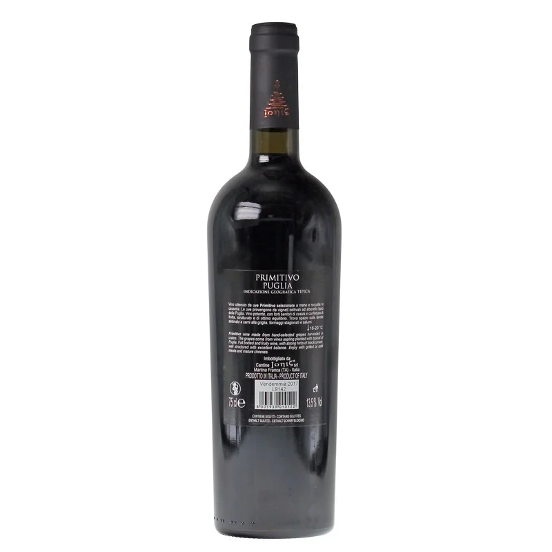 Cantina Ionis Quaranta Primitivo 0,75 L 13,5%vol