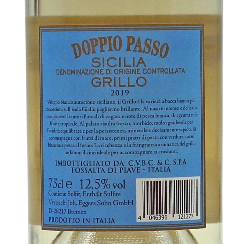 Doppio Passo Grillo 0,75 L 12,5% vol