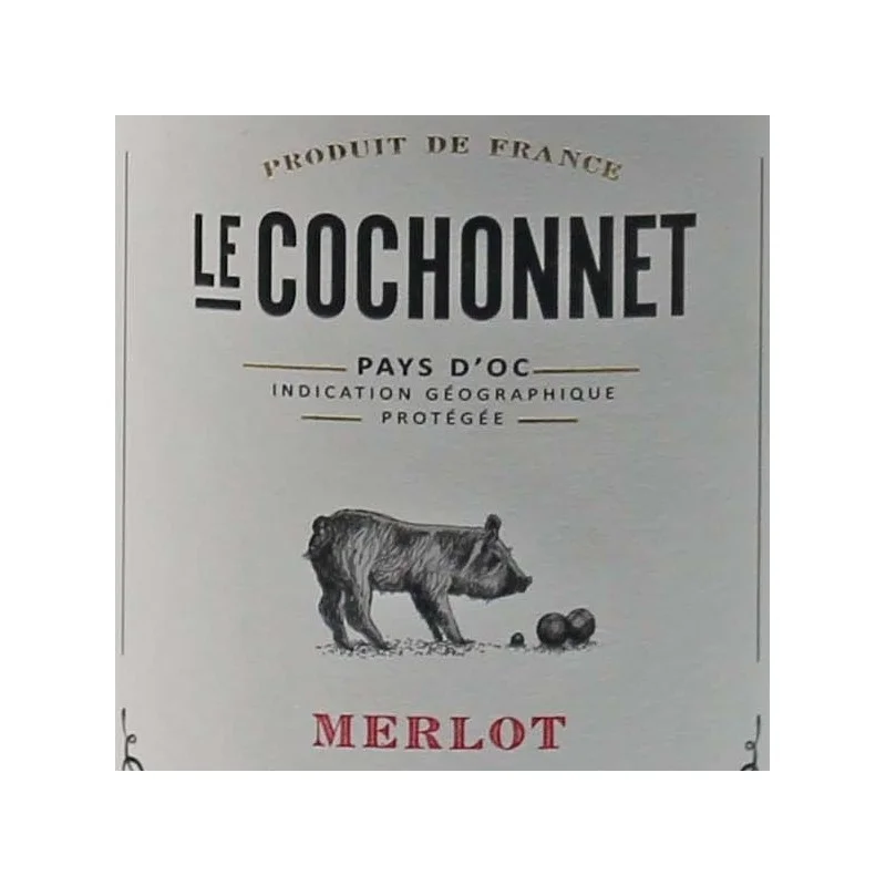 Le Cochonnet Merlot 1 Liter 13,5% vol