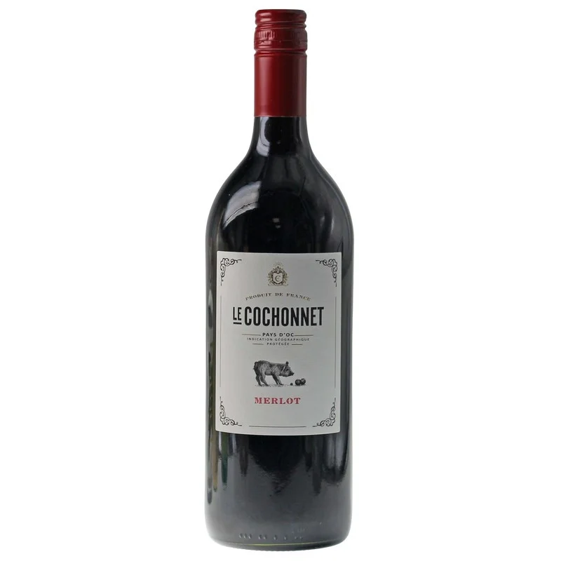 Le Cochonnet Merlot 1 Liter 13,5% vol