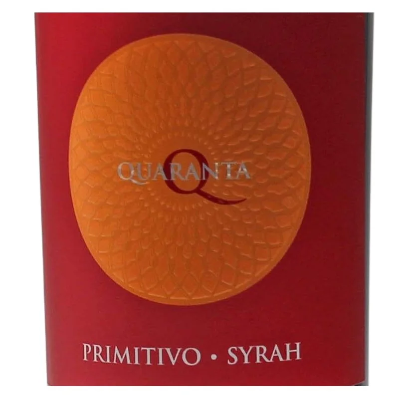 Quaranta Primitivo Syrah 0,75 L 13,5 % vol Quaranta Primitivo Syrah 0,75 L 13,5 % vol