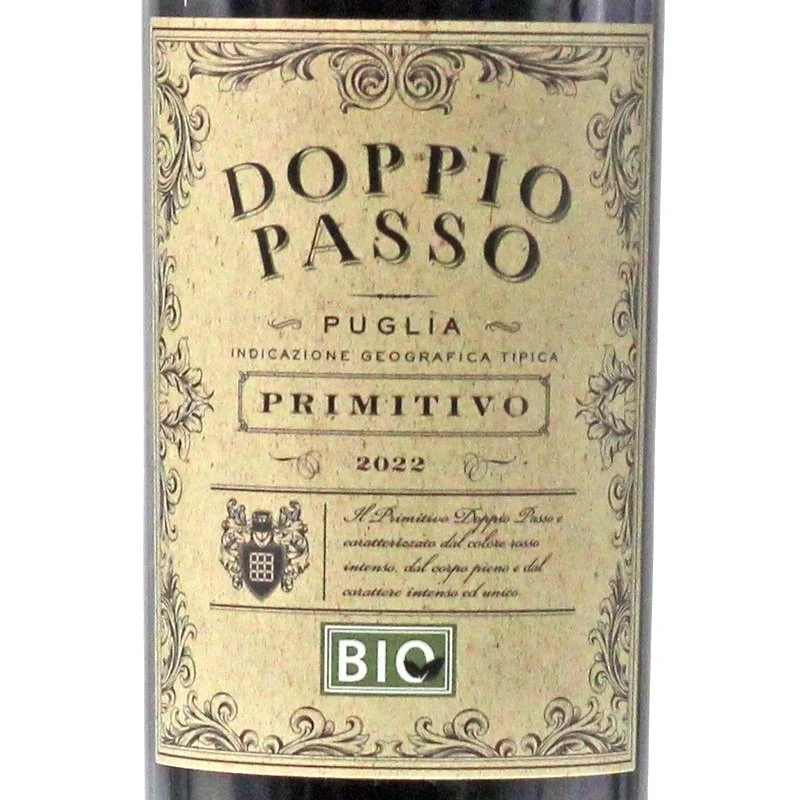 Doppio Passo Primitivo Puglia BIO 0,75 L 13% vol Doppio Passo Primitivo Puglia BIO 0,75 L 13% vol