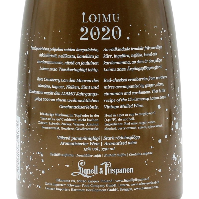 Loimu 2020 Glühwein/ Glögg aus Finnland 0,75 L 15% vol Loimu 2020 Glühwein/ Glögg aus Finnland 0,75 L 15% vol